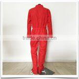 Unisex Red Work Coverall Suit With Plus Size