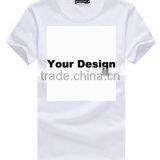 Wholesale 100% cotton custom logo printed white t shirt