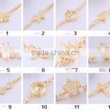 Eco-friendly Copper 18K Gold Plating Crystal Bracelet for Young Lady thumbnail-4