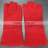 Cheap Long Sleeve Cow Split Leather Welding Gloves thumbnail-1