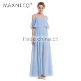 Maxnegio Woman Cold Shoulder One Piece Party Maxi Summer Long Dress thumbnail-1