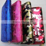 New Designer pu Leather Camo Pattern Zipper Round Lady Wallet thumbnail-3