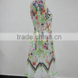 New Arrival Flower Printing Chiffon Latest Design Maxi Dress for Women SR-D9787 thumbnail-2