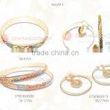 Combo Set Of Jewelry for USD $ 150 With Free Shipping Consists of Three Tone Plated Bangle, Bangle Earrings, Hoops, Rings, Etc. thumbnail-4