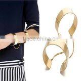 Fashion Wholesale Valentines Gift Zircon Woman Sapphire Diamond Bangle Gold Plating Bracelet thumbnail-5