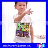 100% Cotton Printed Short Sleeve Kid's t Shirt o Neck Breathable Child's t Shirt thumbnail-4