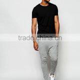 50 Cotton and 50 Polyester Drop Crotch Fitted Joggers for Man thumbnail-2