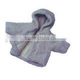 Light Brown Pretty Long Hooded Baby Coat thumbnail-1