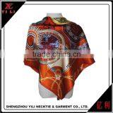 Silk Scarf, Satin Women Elegant Printing Scarves thumbnail-3