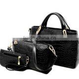 DY0061Z Fashional Snakeskin Ladies pu Bag Set 3pcs Bag Set thumbnail-3