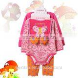100% Cotton Autumn Europe 5pcs Rompers Suit Baby Clothing Sets thumbnail-6