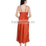 Valentine Women"s Hot Red Satin Nighty thumbnail-3