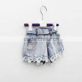 Summer Simple New Style Lace Wholesale Girls Denim Shorts thumbnail-3