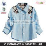 2017 Long Sleeve Contrast Color Oxford Kids or Boys Shirt thumbnail-1