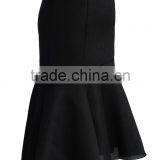 Guangzhou Shandao Wholesaler High Quality Fashion Party Wear Women Summer Black Knee Length Cotton Net Flare Long Skirt thumbnail-4