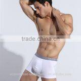 High Waist Dye Yarn Europe Size Plain White Cotton Men's Underwear Boxer Shorts thumbnail-6