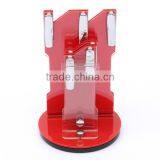 New Arrival Hot Sale Useful Red Acrylic Kitchen Ceramic Knife Holder Kitchen Knife Stand Block For 3 4 5 6 Knives And Peeler thumbnail-1