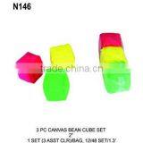 N146 3 PC CANVAS BEAN CUBE SET thumbnail-1