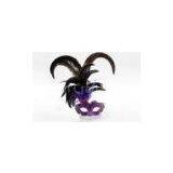 Colombina Carnival Venetian Masks Purple Butterfly For Christmas thumbnail-1