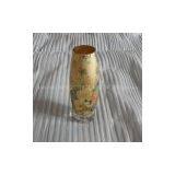 Gold Foil Glass Vase With Decal thumbnail-1