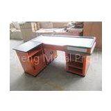 Yellow Standard Supermarket Checkout Counter 1800L*1230W*800H