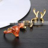 Christmas Antler Elk Deer Silver Knuckle Midi Ring 3 Pack thumbnail-3