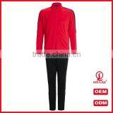 Guangzhou Shuliqi Plain Fitted Tracksuit Custom 100 Cotton Gym Sport Tracksuits for Men in Red thumbnail-1
