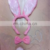 Pink Easter bunny ears headband/sexy bunny set MPA-0166