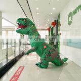 HI water proof woven dacron 210cm t-rex costume inflatable dinosaur costumes for adults