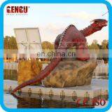 Red Dragon Fiberglass Dragon Garden Statues thumbnail-1