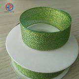 Wholesale Gold/sliver Metallic Polyester Glitter Ribbon thumbnail-3