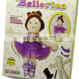 DIY knitting ballerina toy for kids