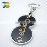 gourd shaped decorative custom metal keychain