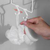 Wrought Iron Storage Rack Over The Toilet Bathroom Space Saver Metal Towel Storage Shelf thumbnail-2