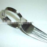 Stainless Steel Spoon Design Napkin Ring thumbnail-2