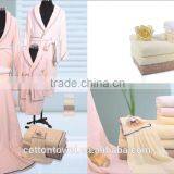 Hot Sell Turkish Cheap Cotton Pink Bathrobes Used for Home thumbnail-2
