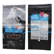 Oem Plastic Animal Feeding Packaging Bag With Resealable Zipper Cat Dog Large Feeds Sack Bags 50KG