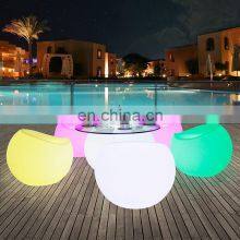 Outdoor Indoor Used Nightclub Lounge Led Furniture Bar Table Led Chairs Sofa Set Light up Sofa Hookah Lounge Furniture Bar Sofa thumbnail-3