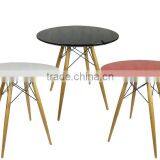 Glass or MDF Top With Wood Base Dining Table thumbnail-6