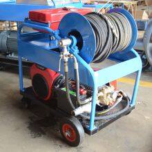 Gasoline Petrol Engine High Pressure Water Jet Sewer Pipe Cleaner 100-500mm Drainage Pipeline Cleaning Machine