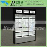 Digital Products Wooden Wall Shelf of Computer Shop Furniture