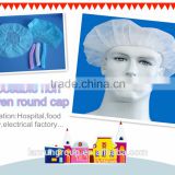 Disposable non woven fabric Round Cap With Elastic 18'' 21'' 24''