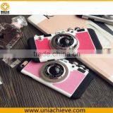 For IPhone 6S/6SPlus 3 in 1 Fashion Design Creative Silicone Camera Back Case Cover With Strap Red thumbnail-1