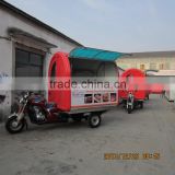 NEW food cart trailing mobile cart for hot food sale mobile motorcycle food trailer,tricycle crepe cart