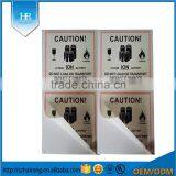 High Quality Glossy Lamaniation Silk Screen Printing Covering Film Battery Stickers/Custom Battery Labels Stickers thumbnail-2