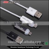 Special Design Coolsell LED Light Micro USB Cable Reversible Mirco Cable With LED Light thumbnail-1