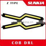 Super Bright Z Shape Cob Drl Led Fog Lamp Daytime Running Light thumbnail-1