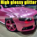 Supply glossy Pearl glitter sticker for car