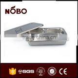 Metal 201 Stianless Steel 3 Compartment Bulk Dinner Food Tray thumbnail-3