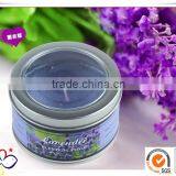 Wholesale Round Candle Tin Box With Acrylic Window